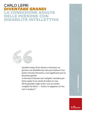 cover image of Diventare grandi